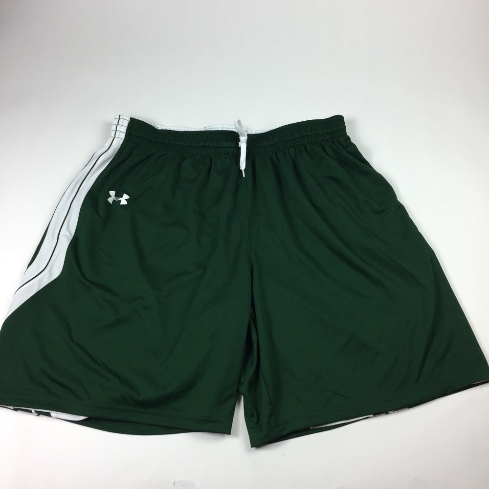 Mens XL Under Armour Shorts Green/white reversible